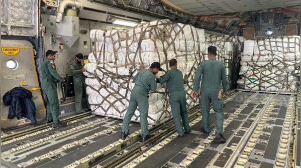 What do aid packages contain?