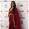 Best Actress nominee Shefali Shah dresses for the win as she walks the International Emmy Awards red carpet in a red and gold saree