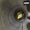 During the rescue operations, one of the workers showed victory sign while he was being rescued.