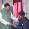 After the safe rescue of all 41 Silkyara tunnel workers, Uttarakhand CM PS Dhami meets them at Chinyalisaur Community Health Centre