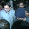 Uttarakhand CM Pushkar Singh Dhami meets the families of a few of the 41 workers rescued from the Silkayara tunnel, at "Igas Bagwal" celebrations at his residence in Dehradun.