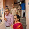 Telangana Assembly Elections 2023: Telangana DGP Anjani Kumar, IPS, cast their vote along with family in GHMC Sports complex.