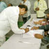 Telangana CM KCR voted in his native village