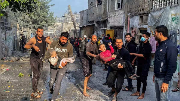 Aftermath of Israeli strike