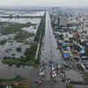 Cyclone Michaung Live: Aerial view of Chennai floods