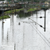 Cyclone Michaung News: A view of waterlogged railway track at Egmore in Chennai.
