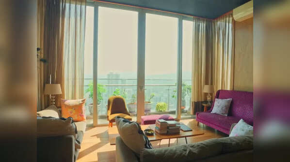 Panoramic view from the living room