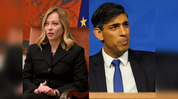 Georgia Meloni and Rishi Sunak