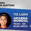 Aparna Mondal sold to Delhi Capitals for 10 lakh