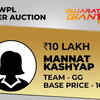 WPL Auction 2024 Live: Mannat Kashyap