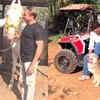 Article image for: <i class="tbold">Dharmendra</i> poses with a horse and a husky at his farm