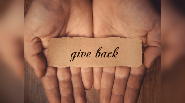 Giving back and making sacrifices