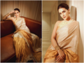 Kriti Sanon is a vision of grace in gold tissue silk saree, pictures set bridesmaid style goals