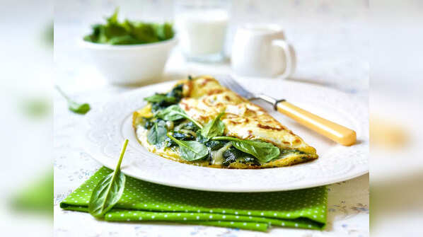 Spinach omelette