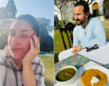 Kareena Kapoor and Saif Ali Khan relish &lsquo;sarson da saag from ghar ka bagh&rsquo; at Pataudi Palace