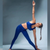​Yoga elegance in neon green