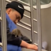 ​Man sleeping with a rat​