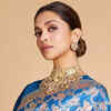 deepika padukone in blue dress steals all the limelight a royal Banarasi saree General Size:S - UK 8 - EU 36 - US 4 Jluxlabel Women's Skyline Wrap PF26 - D1