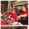 Article image for: Nayanthara and Vignesh with Ulagam and Uyir