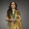 Article image for: Golden Kanjivaram silk sari