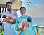 Rubina Dilaik & Abhinav Shukla radiate happiness in first glimpse of one-month-old twins