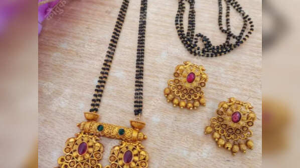  Kundan mangalsutra
