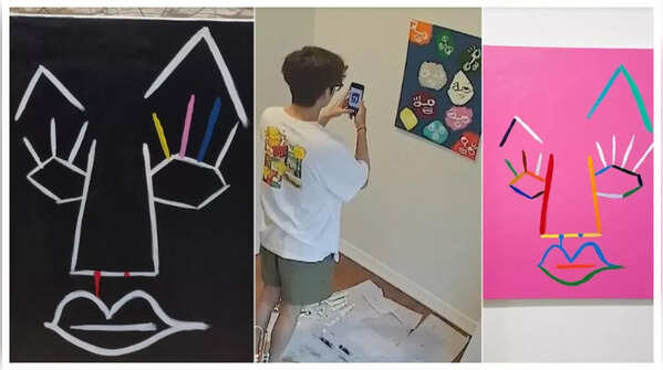 V's artistic palette
