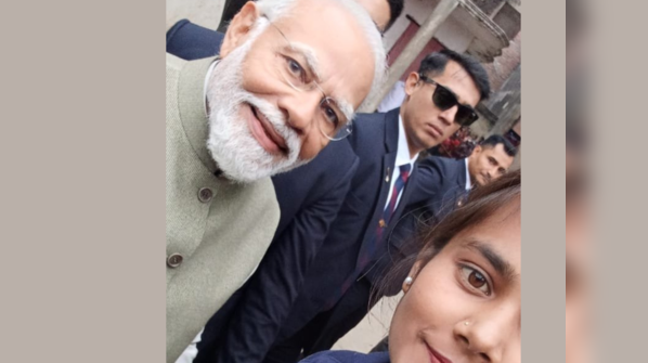 'Selfie with the kids'