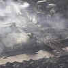 Helicopter surveys discovered many fires and widespread damage