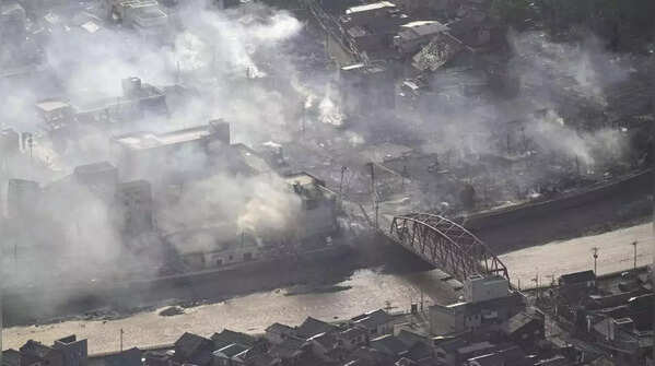 Helicopter surveys discovered many fires and widespread damage