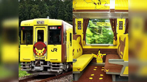 The whimsical Pikachu train