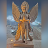 Garuda idol at Temple entrance