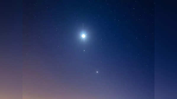 Jupiter and the moon's duet in January