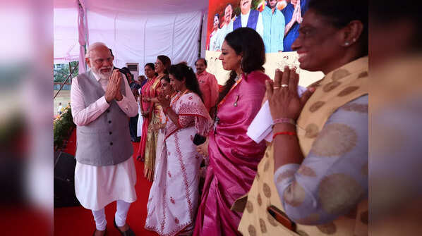 Shobana graces PM Modi’s event in Thrissur