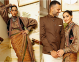 Sonam Kapoor commands attention in uniquely-draped saree, drops pictures with 'dapper date' Anand Ahuja
