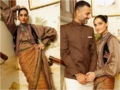 Sonam Kapoor commands attention in uniquely-draped saree, drops pictures with 'dapper date' Anand Ahuja