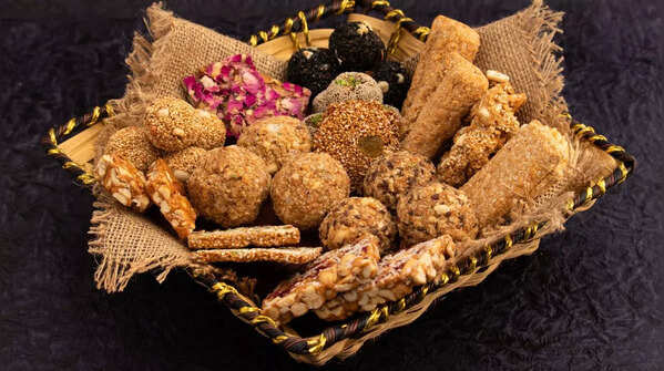 Sesame and jaggery based sweets from different parts of India 
