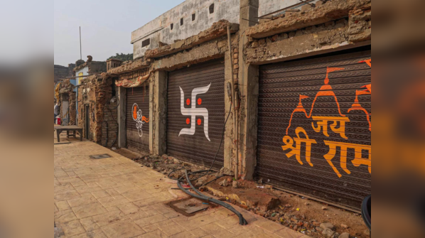 Shopfronts adorned