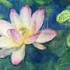 Lotus painting 