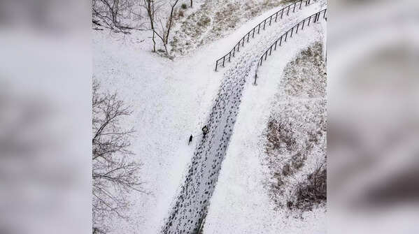 Icy roads make travel dangerous