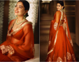Rashmika Mandanna shells out festive fashion goals in an earthy-toned lehenga, see pictures