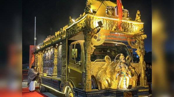 Chariot from Lord Hanuman's birthplace Kishkindha reaches Ayodhya
