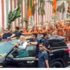 PM Modi greeted with Sanskrit slogans