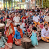 Devotees watch mega event on big screen
