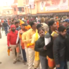 Devotees in long quesues for Ram Lalla darshan