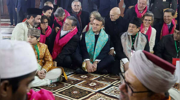 Macron enjoying sufi music