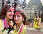 Bhumi Pednekar seeks blessings at Kamakhya Devi Mandir with her sister Samiksha