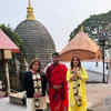 Article image for: Bhumi Pednekar seeks blessings at Kamakhya Devi Mandir with her sister Samiksha