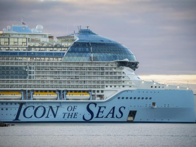 Icon of the Seas: World's largest cruise ship begins its maiden voyage |  The Times of India