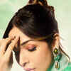 slim fit dress slacks Malaika Arora Mehndi Green Zari and Mukaish Embroidered Yoke Design St